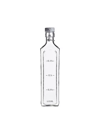 KILNER | Glasflasche mit Bügelverschluss 1l eckig Glas | 